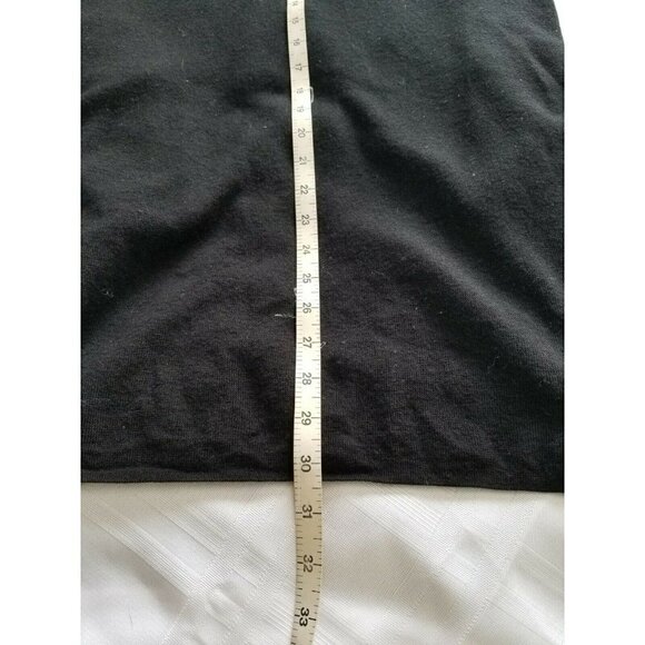 M.M. LAFLEUR Cardigan Sweater Merino Wool Black In Seam Pockets Womens Size (S) - Picture 9 of 9